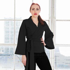 Elhoffer Design Galactic Knight Wrap Top